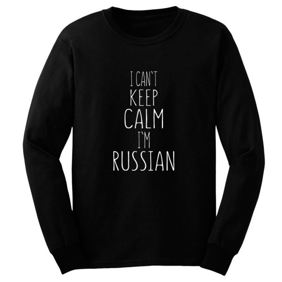 Толстовка без капюшона - свитшот чёрный с принтом 