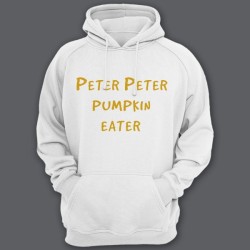 Прикольная мужская толстовка с капюшоном с надписью Peter Peter pumpkin eater