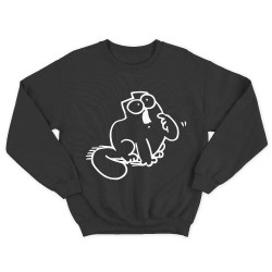Женский свитшот с принтом Simons cat.
