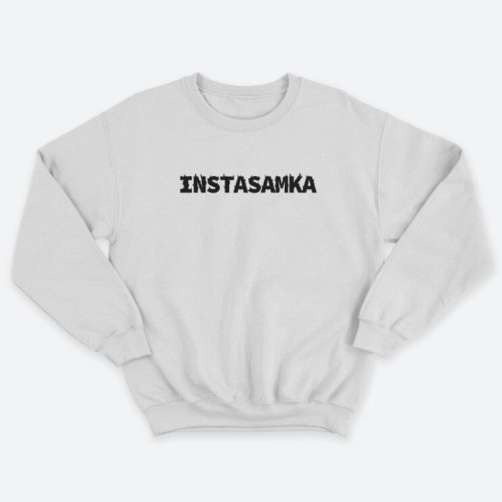 Женский свитшот с принтом Instasamka.