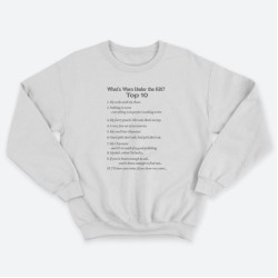 Женский свитшот с принтом What is worn uder the knit.