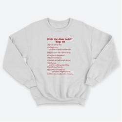 Женский свитшот с принтом What is worn uder the knit.