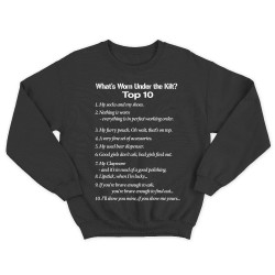 Женский свитшот с принтом What is worn uder the knit.