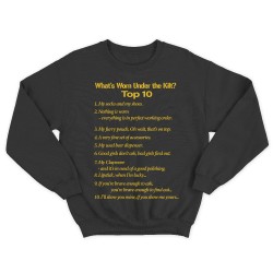 Женский свитшот с принтом What is worn uder the knit.