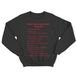 Женский свитшот с принтом What is worn uder the knit.