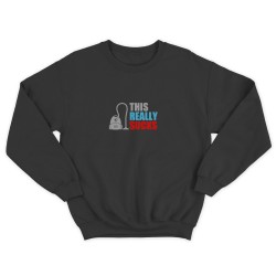 Свитшот со смешной надписью для женщины This really sucks. Смешной свитшот.