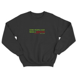 Свитшот со смешной надписью для женщины Some people just need a high-five. Смешной свитшот.