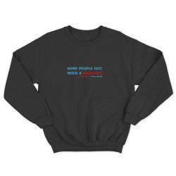 Свитшот со смешной надписью для женщины Some people just need a high-five. Смешной свитшот.