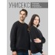 Черный и белый мужской и женский свитшот аниме с принтом хентай, оверсайз толстовка без капюшона с рисунком anime ахегао и надписью, oversize кофта унисекс для мальчика, девочки, подростка.