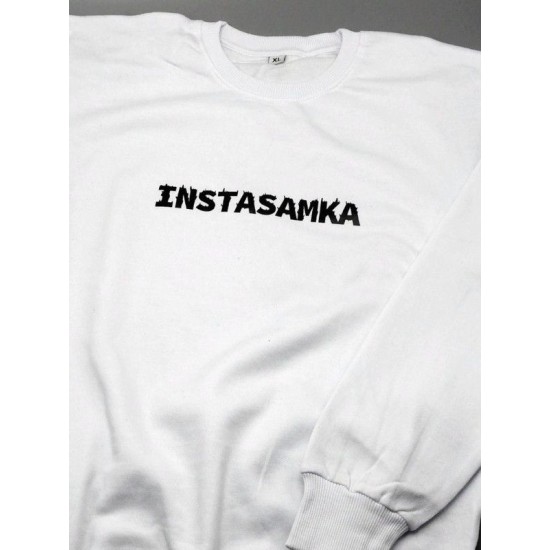 Женский свитшот с принтом Instasamka.