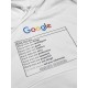 Прикольная толстовка с капюшоном с надписью Google