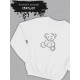 Толстовка мужская с принтом Мишка Тедди граффити teddy
