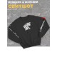 Женский свитшот оверсайз черный с принтом аниме Тян самурай samurai.