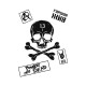 Худи белое Король и Шут панк рок с черепом киш rock оверсайз punks not dead с принтом надписью анархия горшок. Одежда унисекс женская, детская хлопковая. Трикотажная кофта для молодежи и подростка.