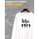 Свитшот The Beatles рок группа Битлз y2k белая оверсайз с принтом надписью рисунком rock aesthetic унисекс мужская женская для подростков молодежи и взрослых хлопковая трикотажная одежда в подарок