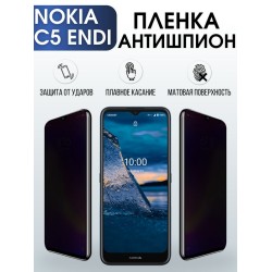 Защитная гидрогелевая пленка антишпион на телефон NOKIA C5 ENDI, матовая гелевая пленка на смартфон NOKIA C5 ENDI, для защиты экрана телефона