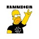 Свитшот Rammstein группа Рамштайн Гомер Симпсон мем