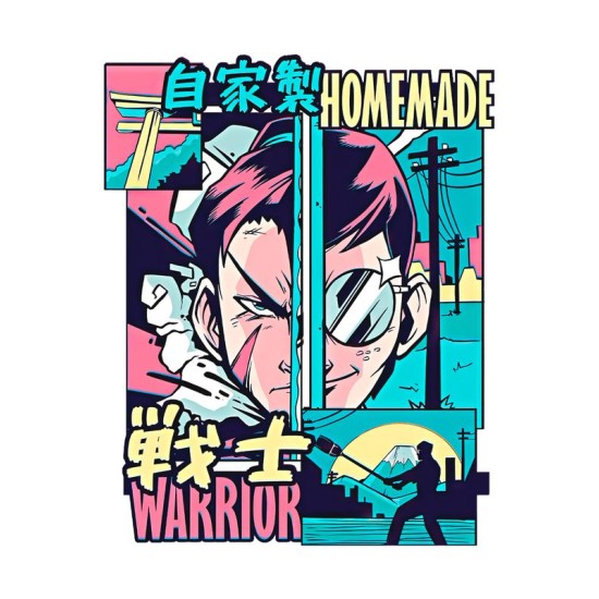 Свитшот Homemade Home made Warrior аниме с принтом
