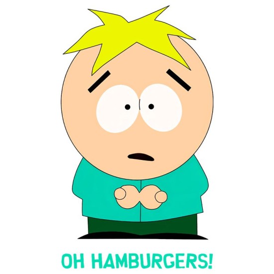 Худи южный парк Баттерс и бургеры мем south park y2k