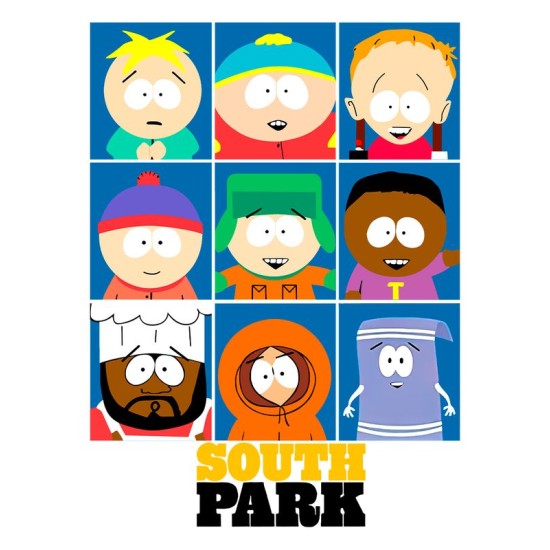 Худи южный парк south park картман и другие с принтом y2k