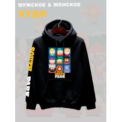 Худи южный парк south park картман и другие с принтом y2k