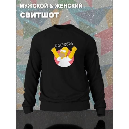 Свитшот Гомер Симпсон и мем Simpsons y2k