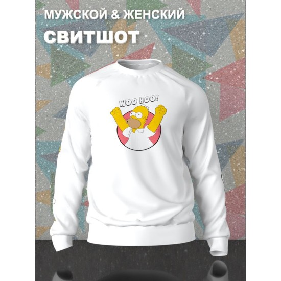 Свитшот Гомер Симпсон и мем Simpsons y2k