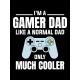Худи с приколом папа и геймер и надписью dad gamer y2k