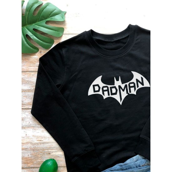 Свитшот бэтмен batman best dad и лучший папа y2k