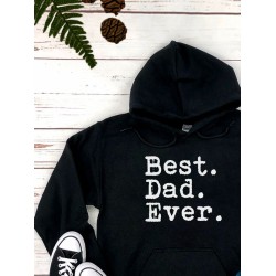 Худи с надписью best dad ever и принтом минимализм y2k