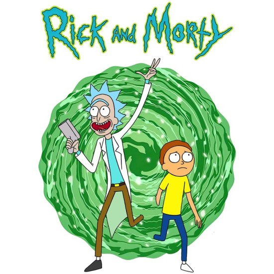 Худи рик и морти путешествие из rick and morty y2k