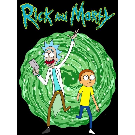 Худи рик и морти путешествие из rick and morty y2k