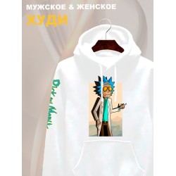 Худи рик и морти в очках из rick and morty y2k
