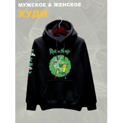 Худи рик и морти путешествие из rick and morty y2k