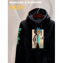 Худи рик и морти в очках из rick and morty y2k
