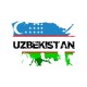 Худи Узбекистан и флаг Uzbekistan с принтом