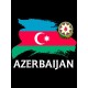 Худи Азербайджан флаг Azerbaijan с принтом
