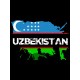 Худи Узбекистан и флаг Uzbekistan с принтом
