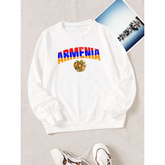 Свитшот Армения Armenia герб и флаг