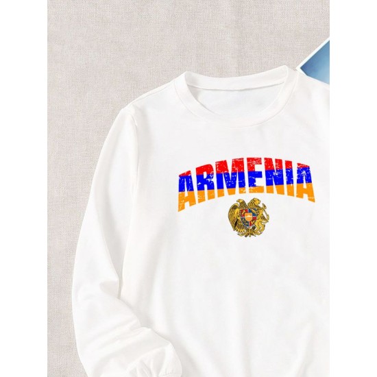 Свитшот Армения Armenia герб и флаг