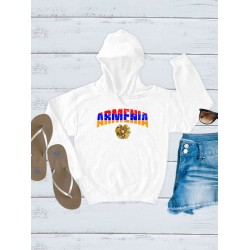 Худи Армения Armenia герб и флаг с принтом