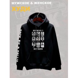 Худи с принтом рок-музыканты оверсайз черное. Худи унисекс с лидерами рок-групп для фанатов рока и кантри в стиле 90-х.