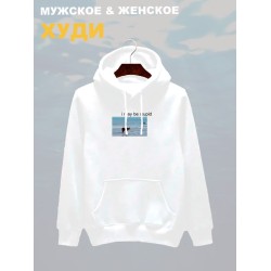 Худи с коровой оверсайз белое. Худи с надписью 