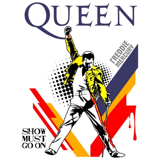 Худи Queen логотип с принтом, рисунком rock style, рок группа