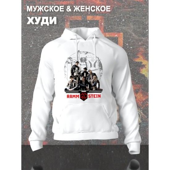 Худи Рамштайн Rammstein logo логотип с принтом, рисунком rock style