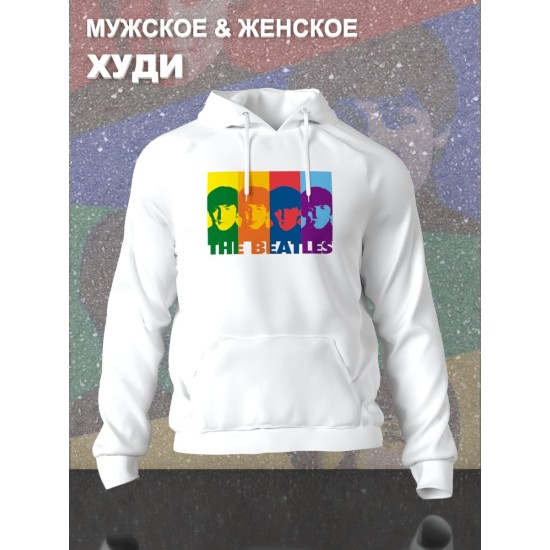 Худи Beatles логотип с принтом, рисунком rock style