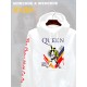 Худи Queen логотип с принтом, рисунком rock style, рок группа