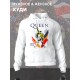 Худи Queen логотип с принтом, рисунком rock style, рок группа