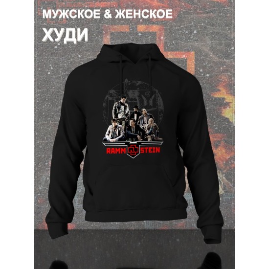 Худи Рамштайн Rammstein logo логотип с принтом, рисунком rock style