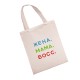 Сумка-шоппер классического стиля с забавным принтом для женщин.